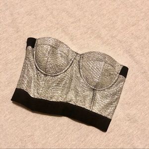 Forever 21 Metallic Crop Top • NWOT